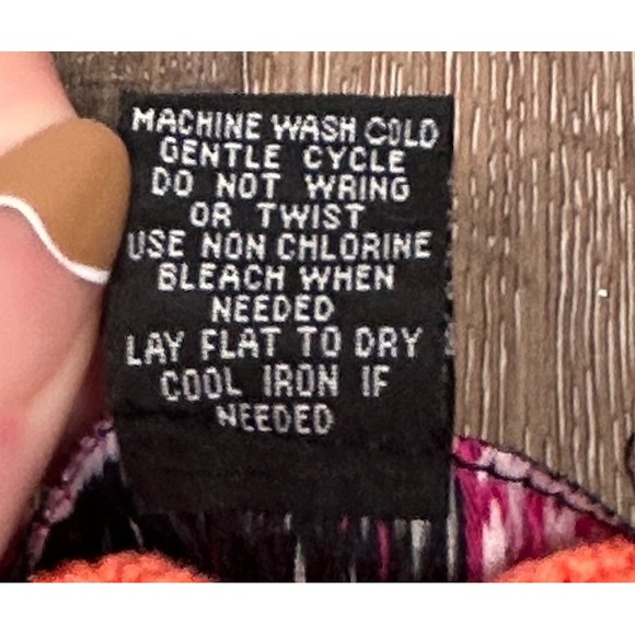 Y2K Women's Crochet Boho Shawl So What Sz-L Orange Flowy Fairy Hippie Coquette - Picture 5 of 7